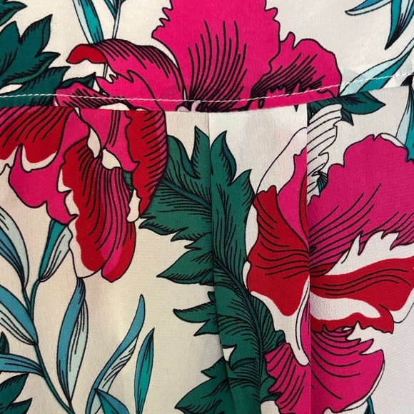 Tommy Bahama “Baroque Blooms” Blouse Silk Floral Button-Up M - Picture 11 of 14